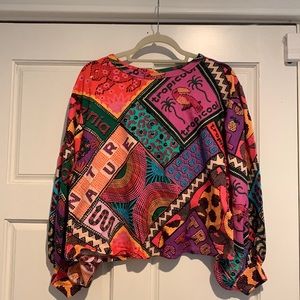 NWT Farm Rio Dotted Patch Scarf Sweat Shirt & Pants